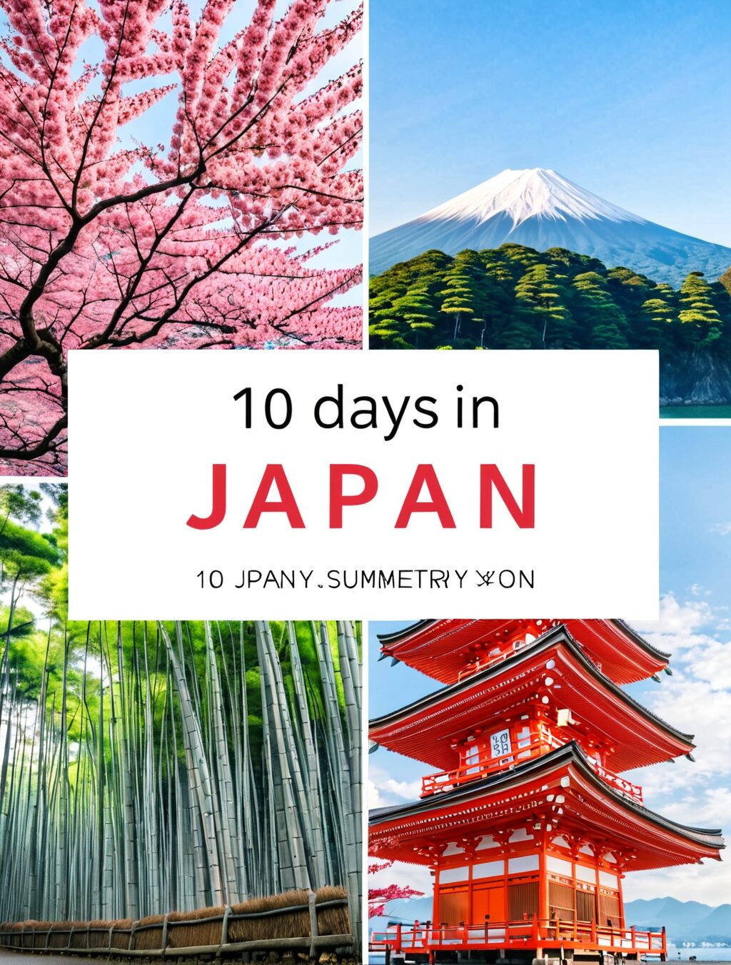 10 day itinerary japan summer