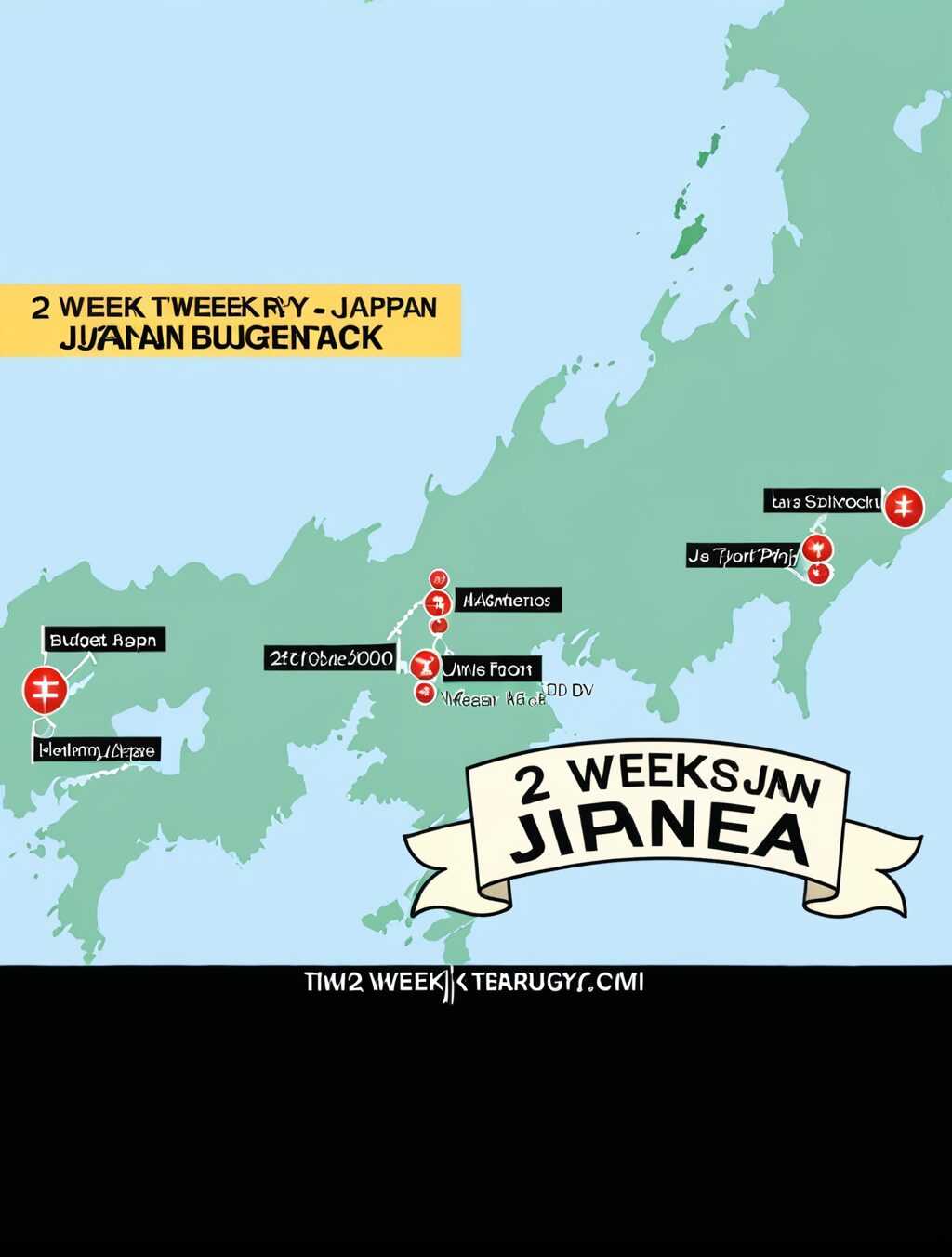 2 week itinerary japan budget
