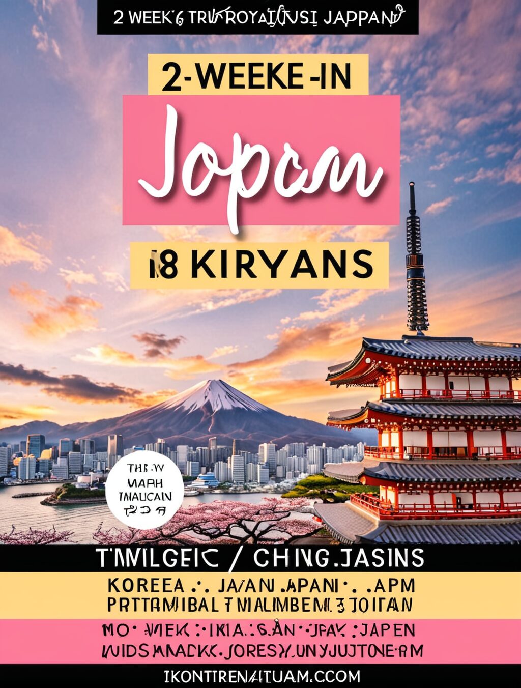 2 week itinerary korea and japan