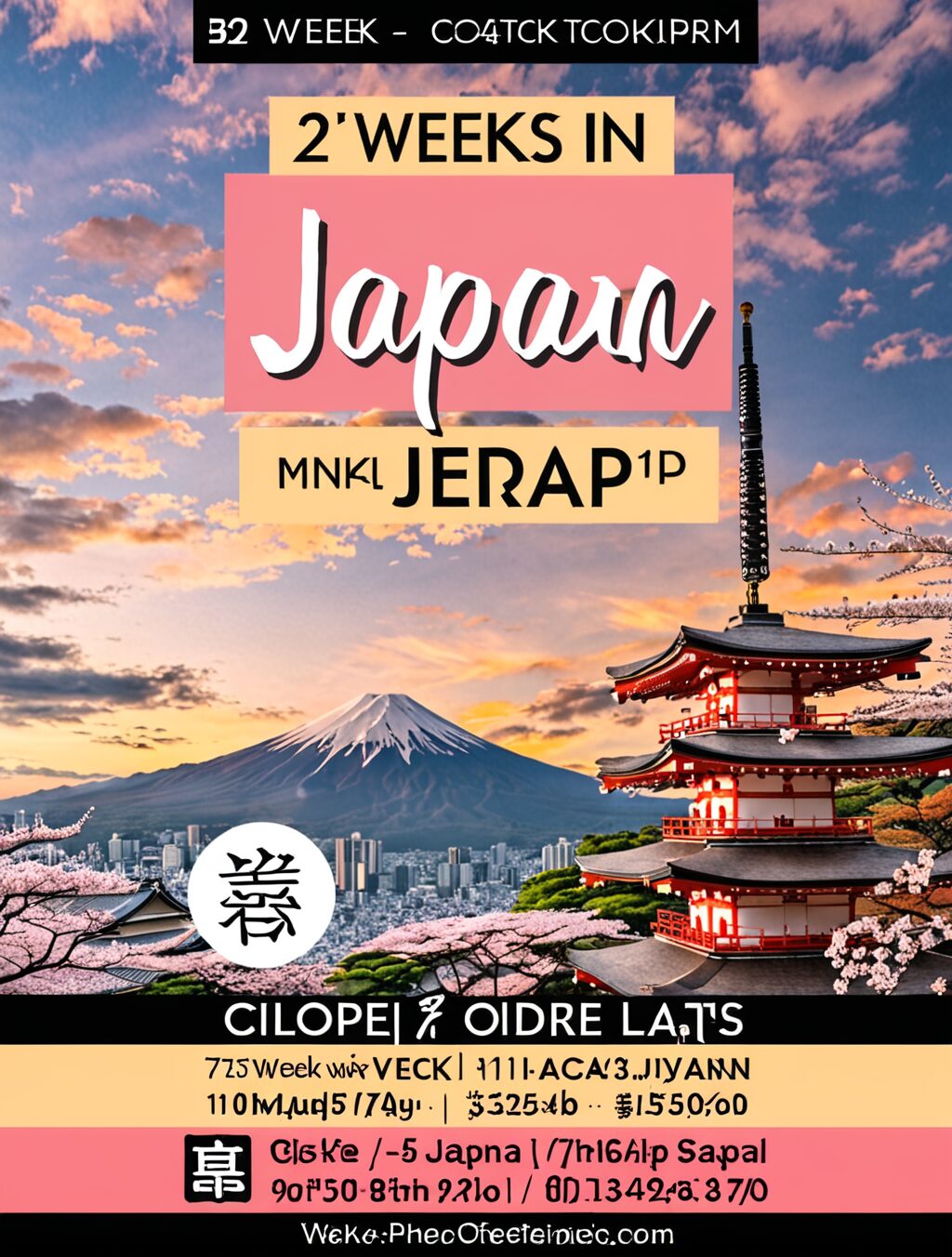 2 week japan cost