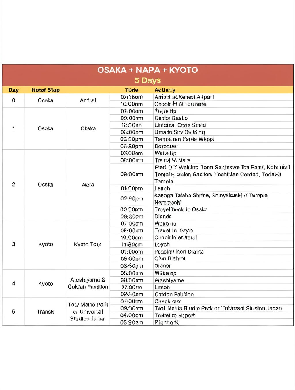 7 day japan itinerary osaka kyoto tokyo