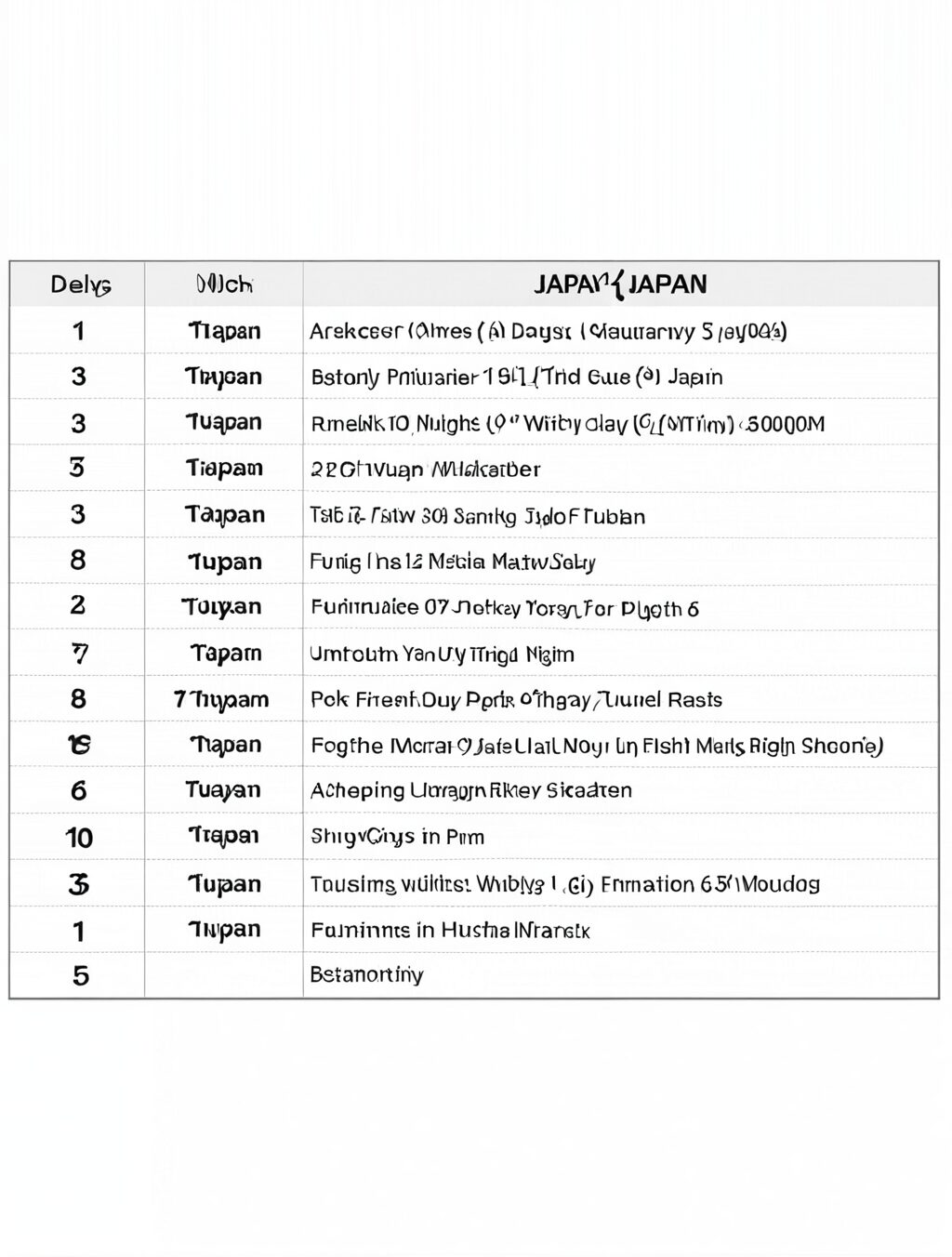 7 days 6 nights japan itinerary