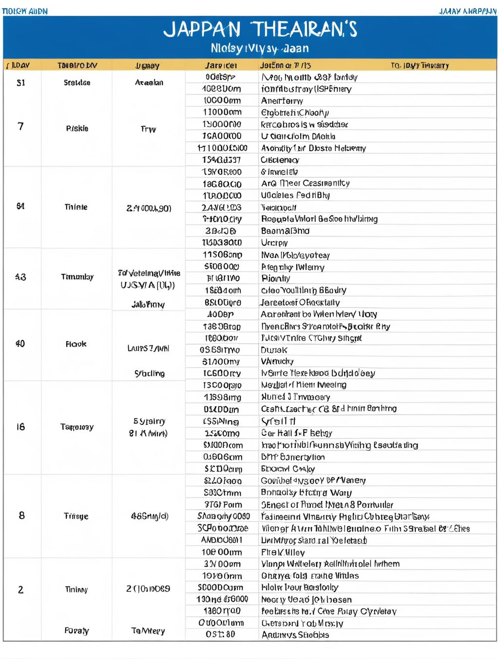 8 day itinerary japan