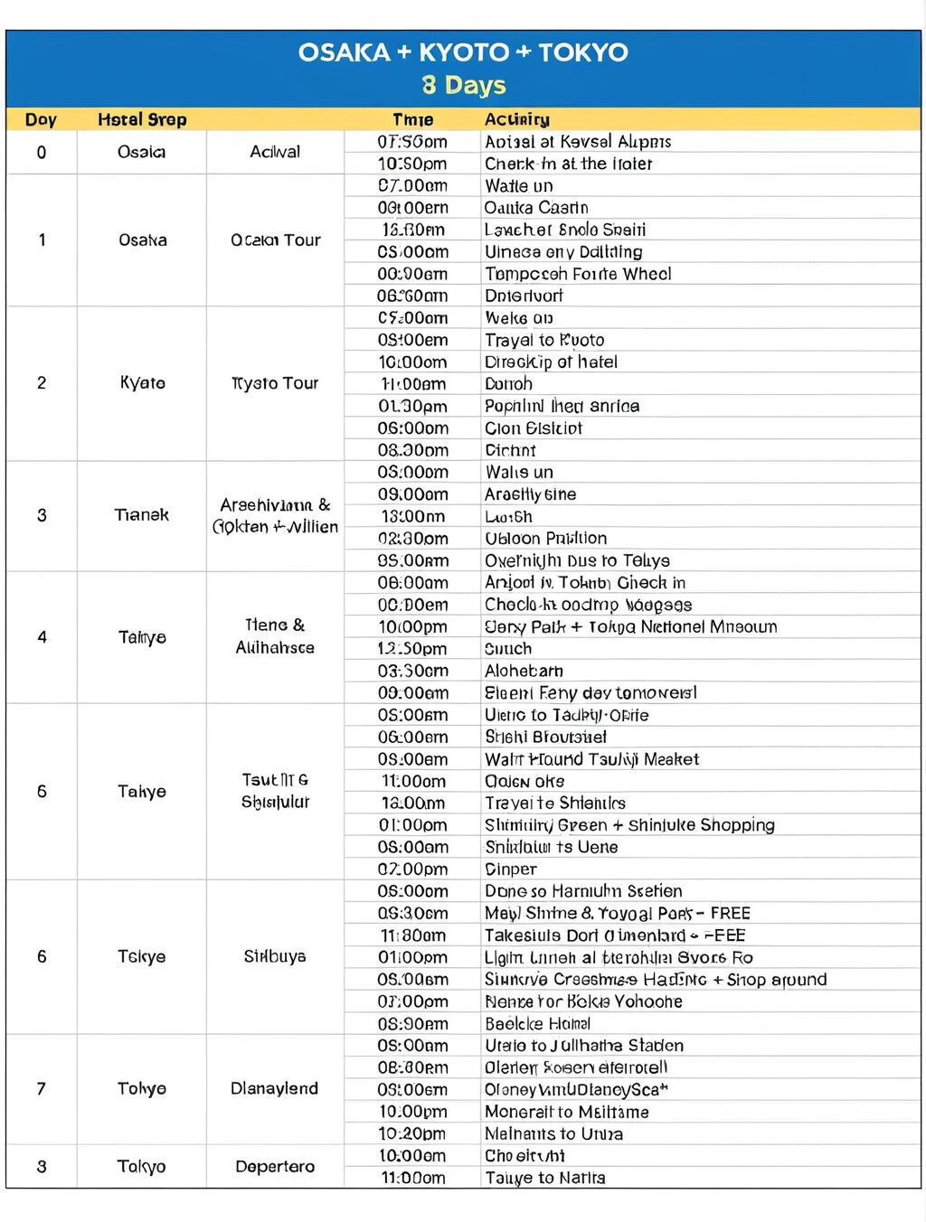 best itinerary for japan 15 days
