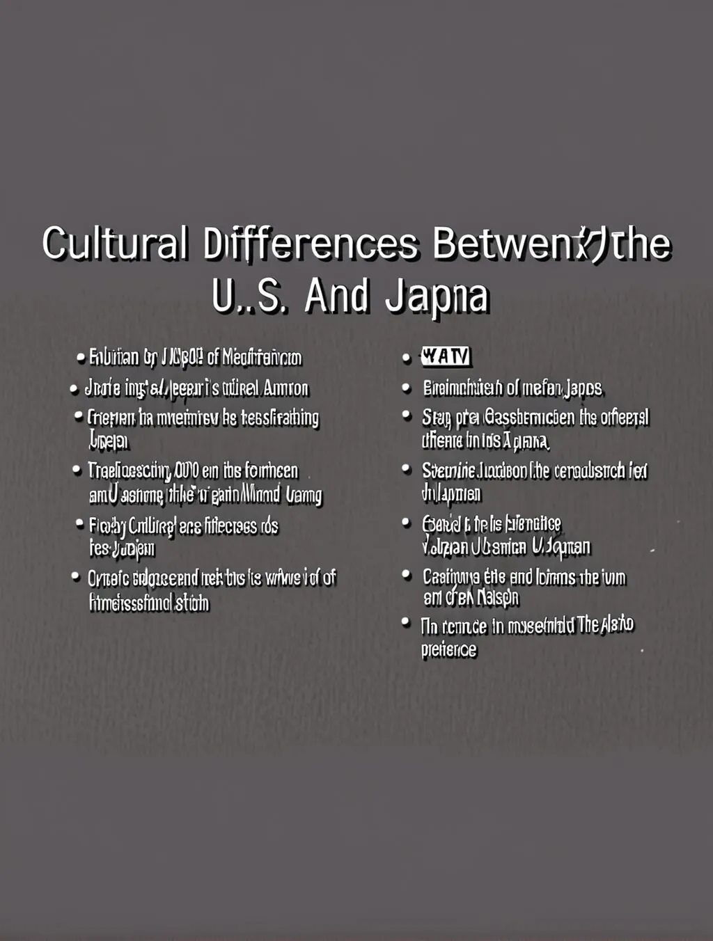 cultural differences between the us and japan