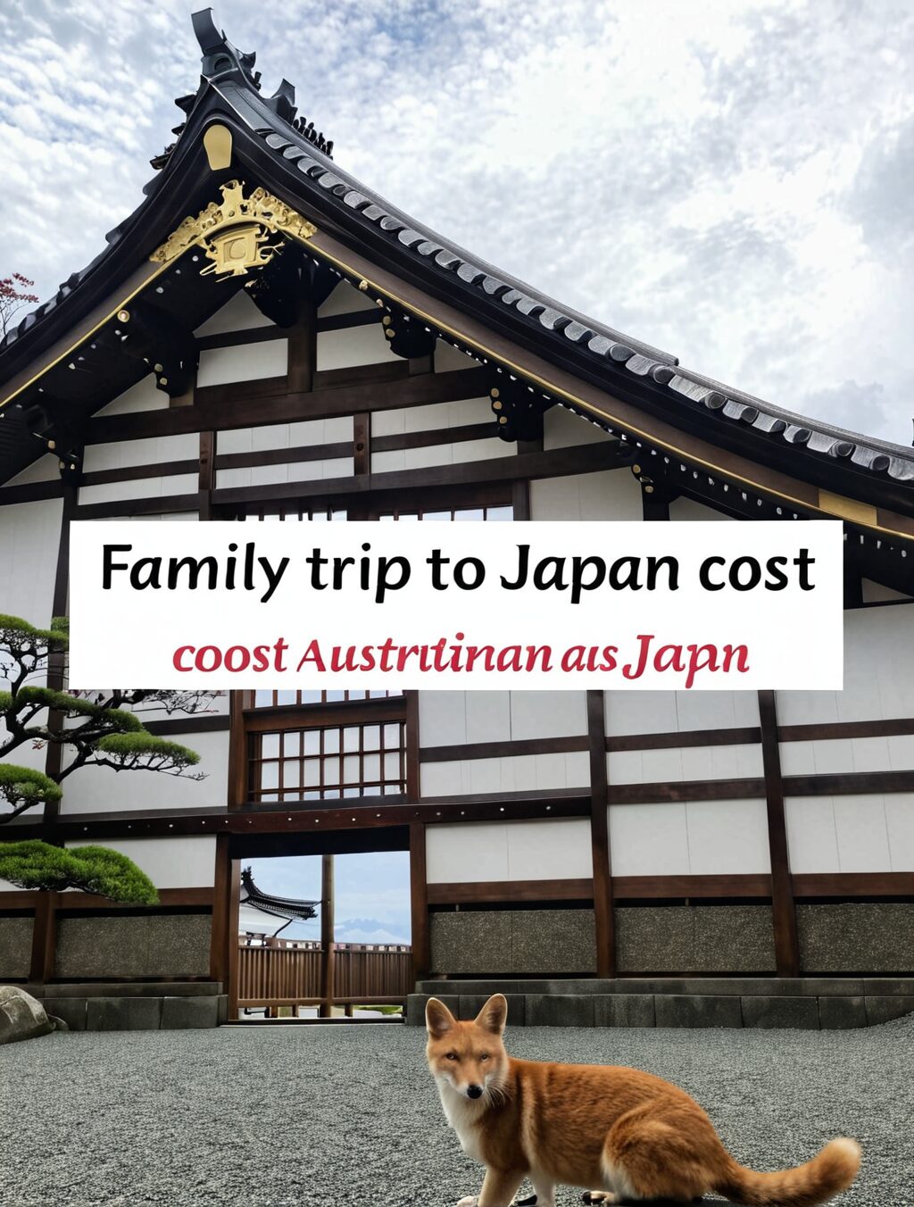 family trip to japan cost from australia