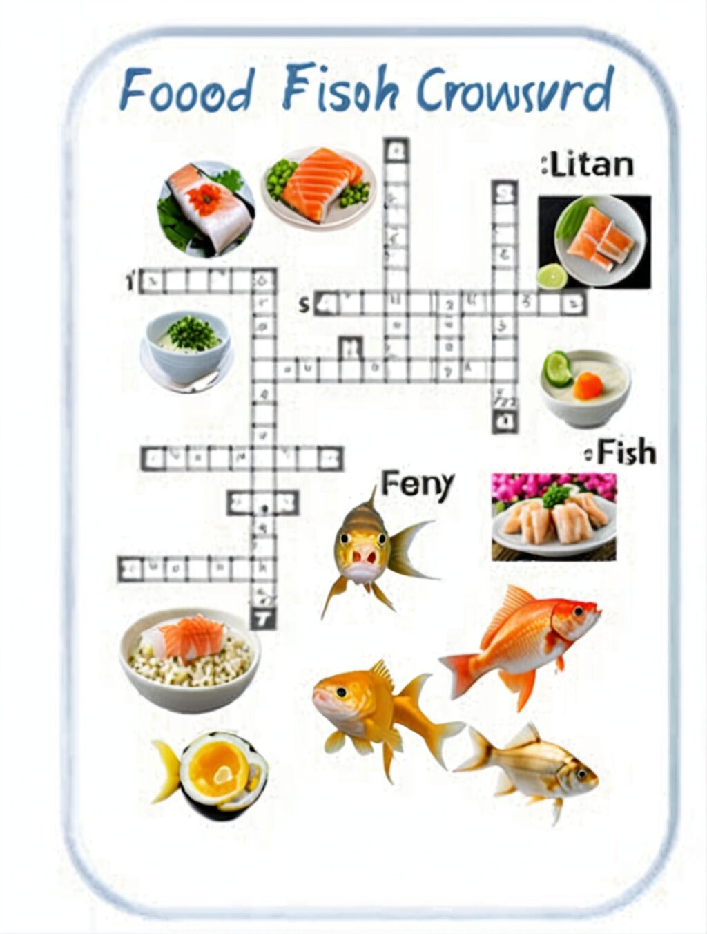 food fish of japan crossword clue 3 letters