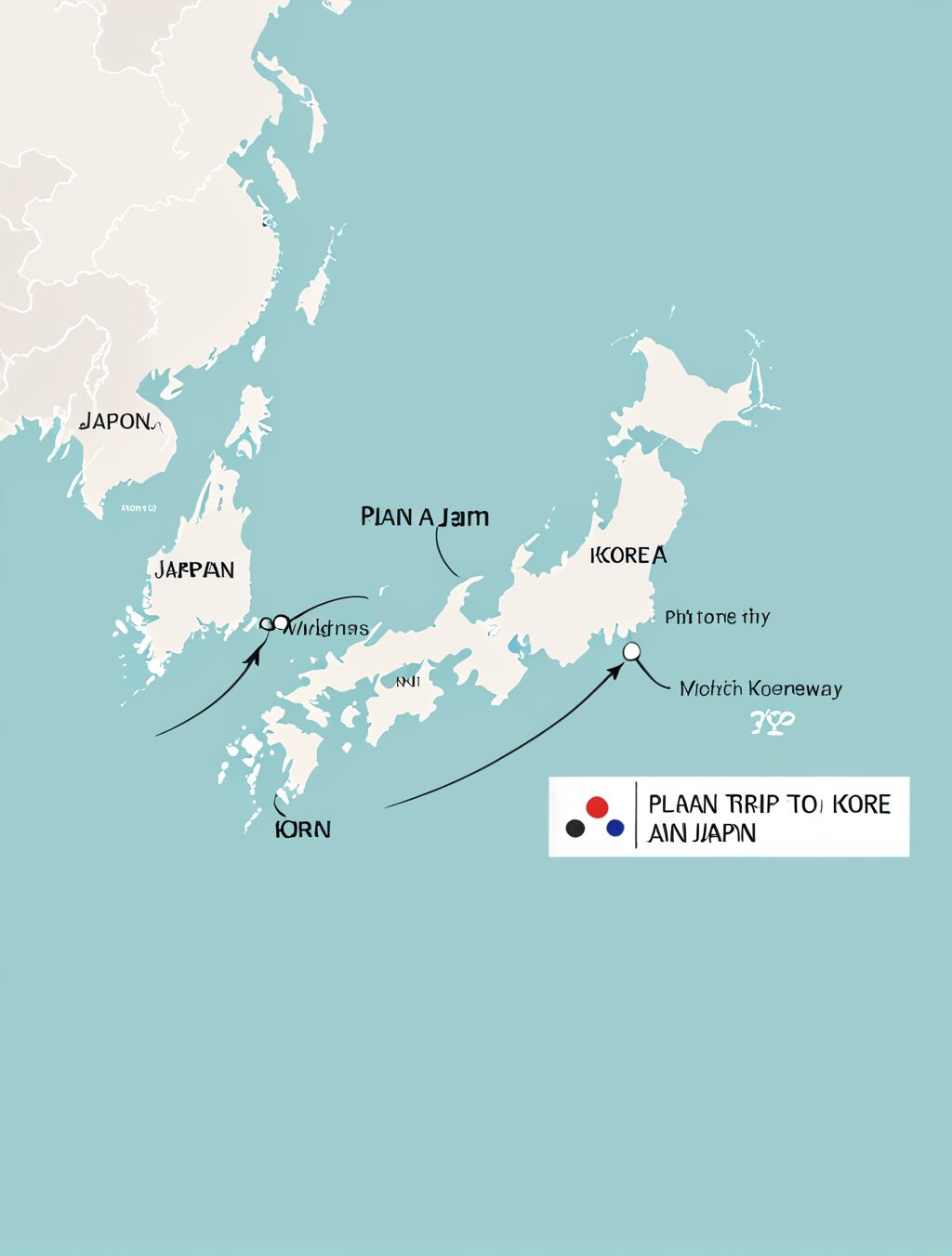 how to plan a trip to japan and korea