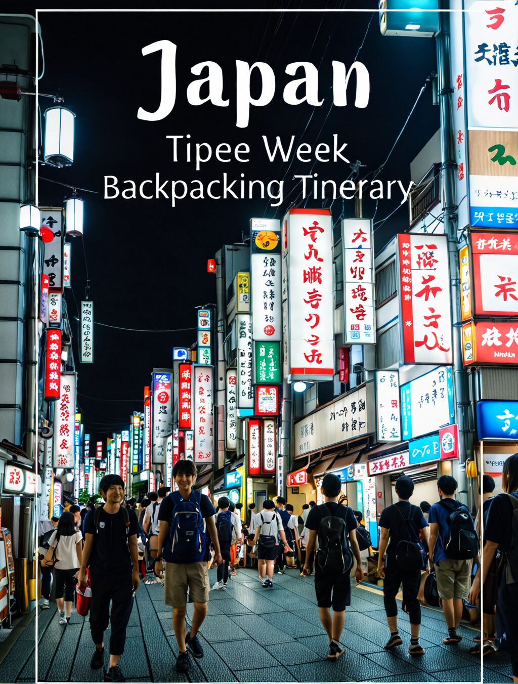 japan 3 week itinerary backpacking