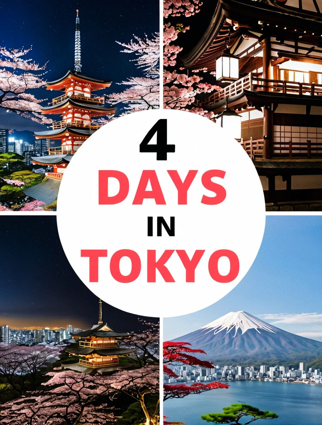 japan itinerary 4 days 3 nights