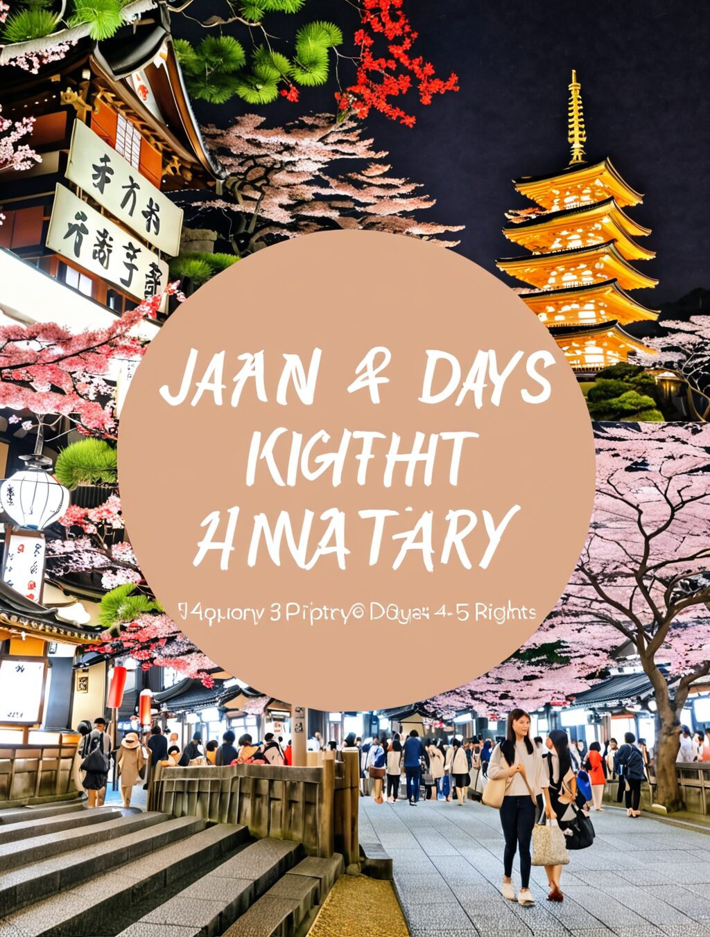 japan itinerary 4 days 3 nights