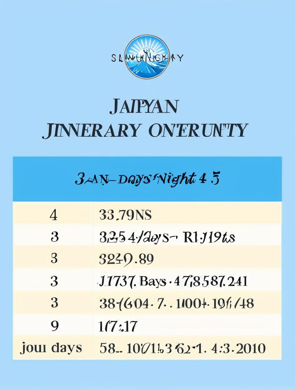japan itinerary 4 days 3 nights