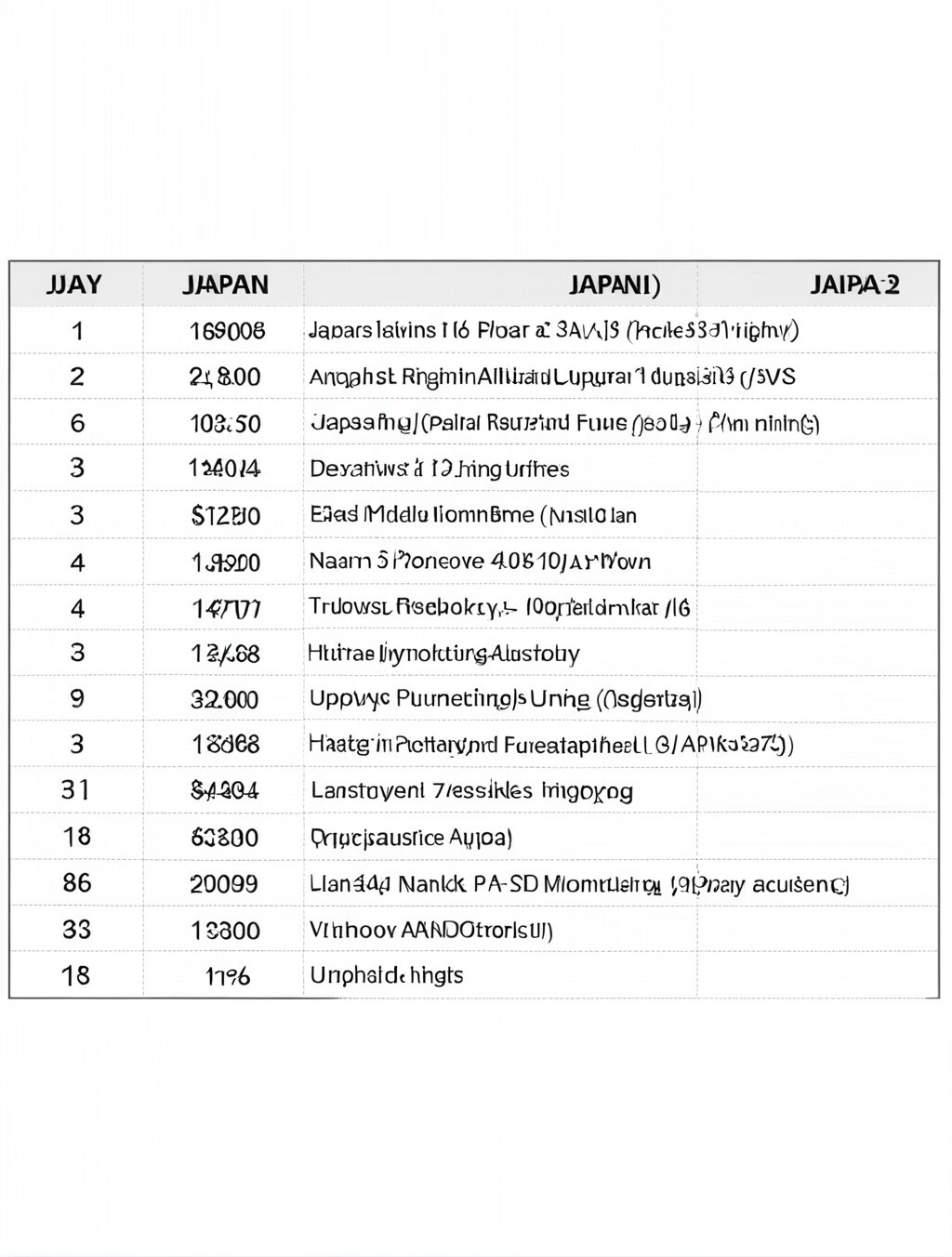 japan itinerary 4 days 3 nights