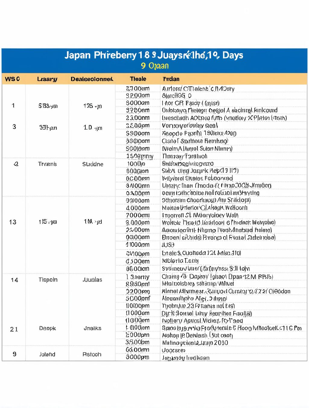 japan itinerary 9 days