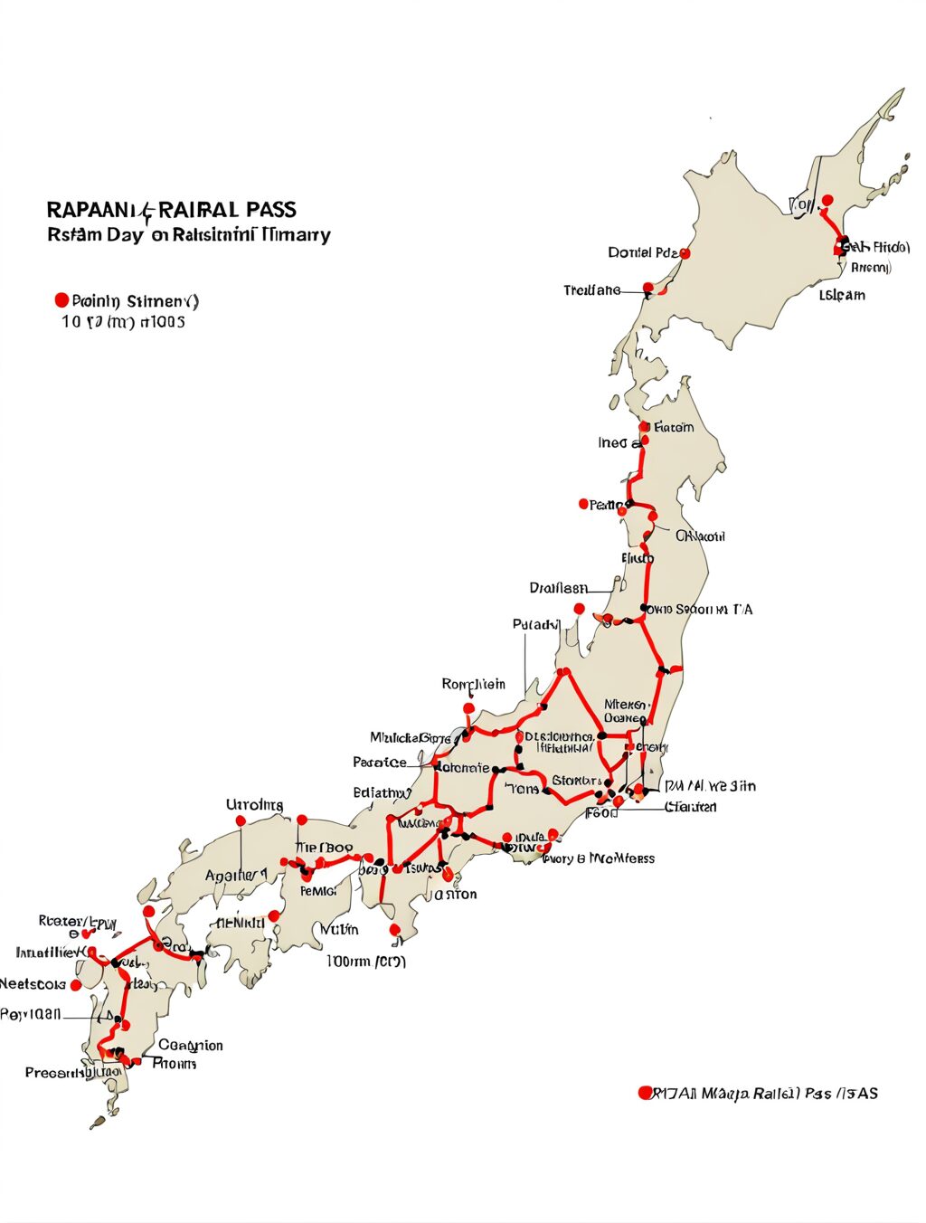 japan rail pass 7 day itinerary