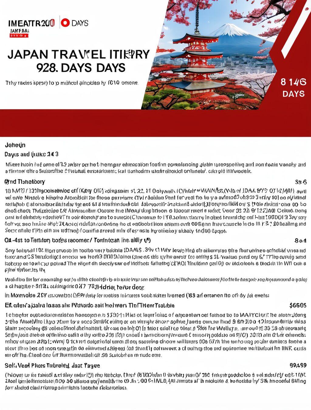japan travel itinerary 8 days