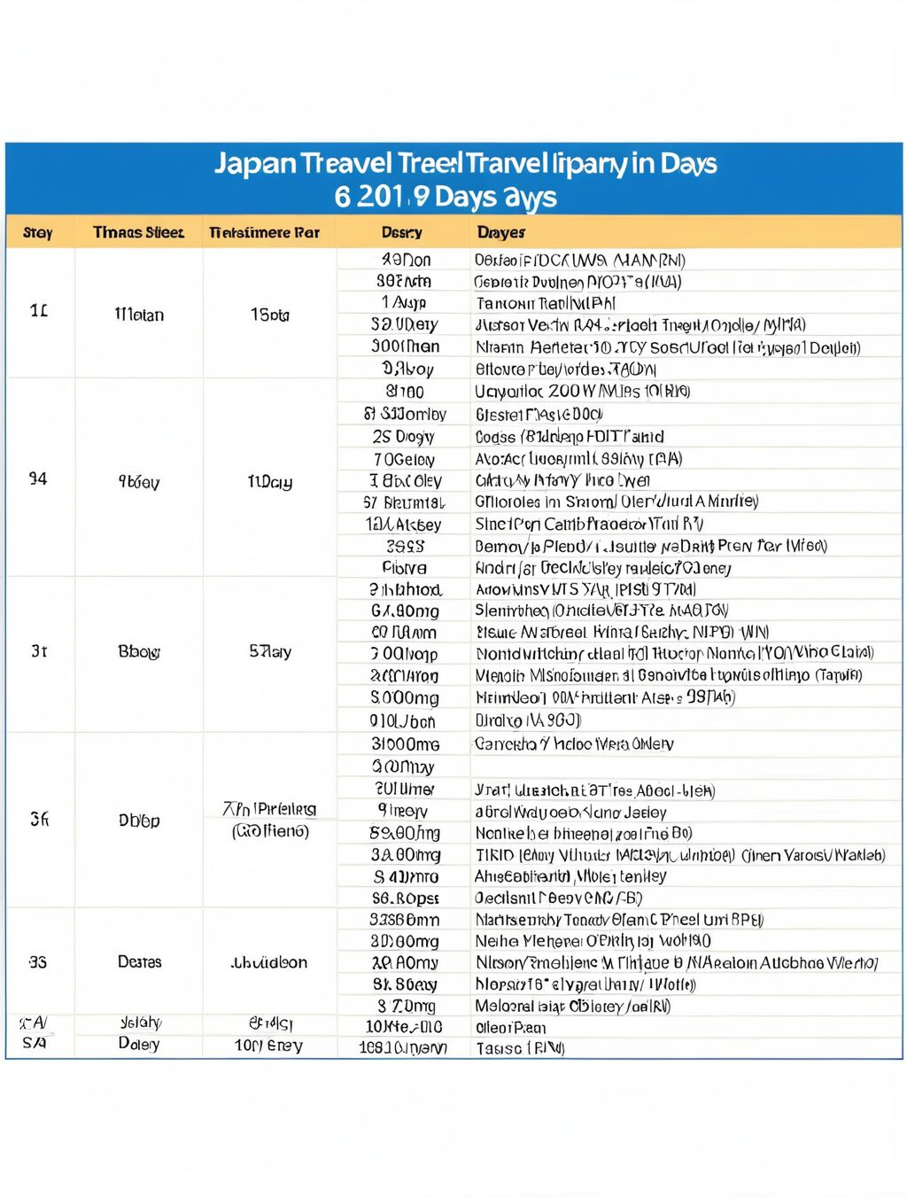 japan travel itinerary 8 days