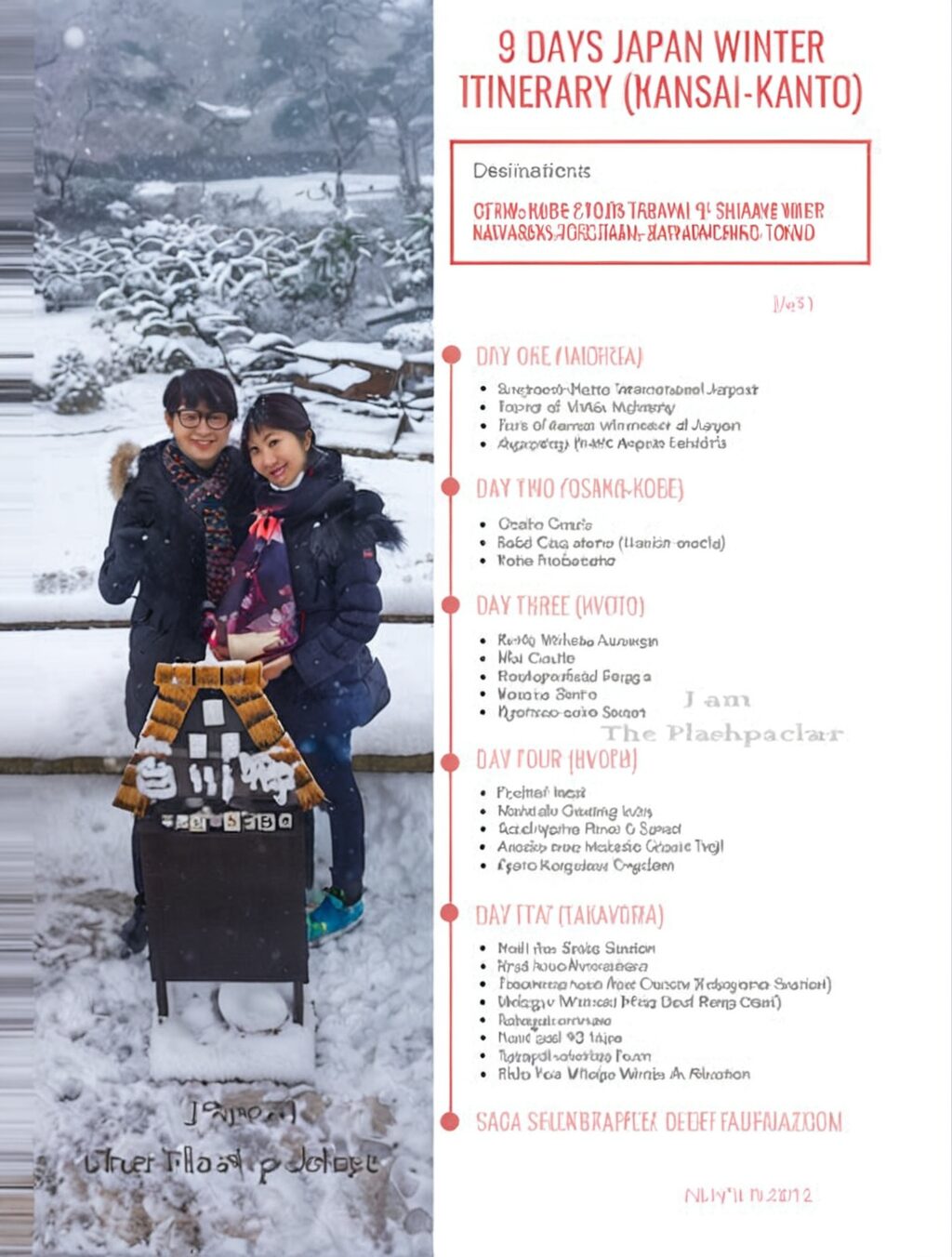 japan winter itinerary