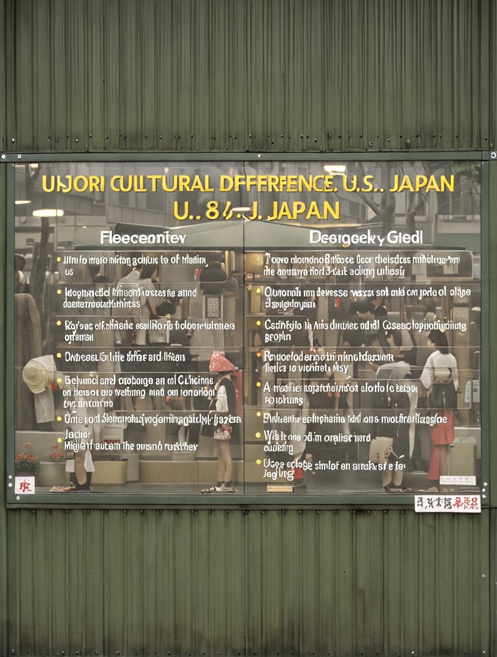 major cultural differences between us and japan