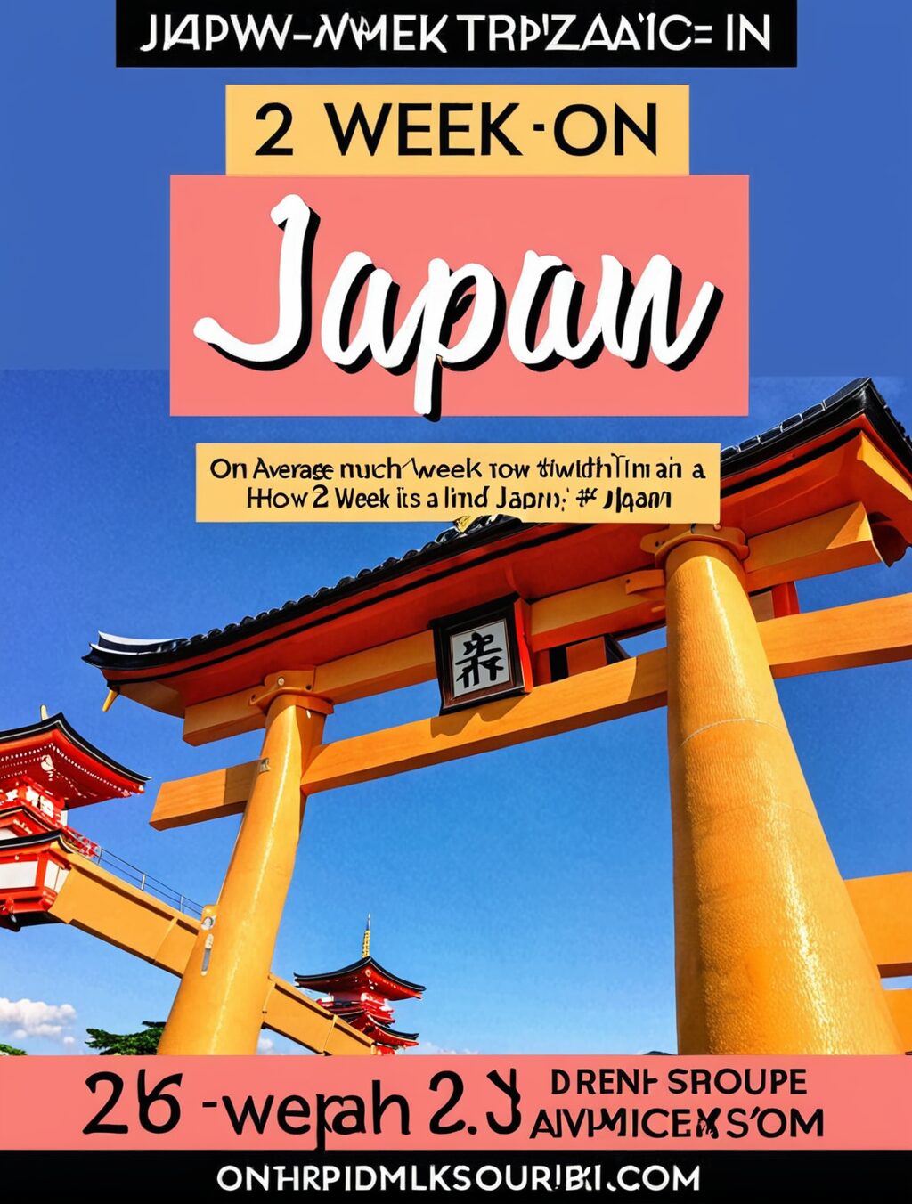 on average how much is a 2 week trip to japan