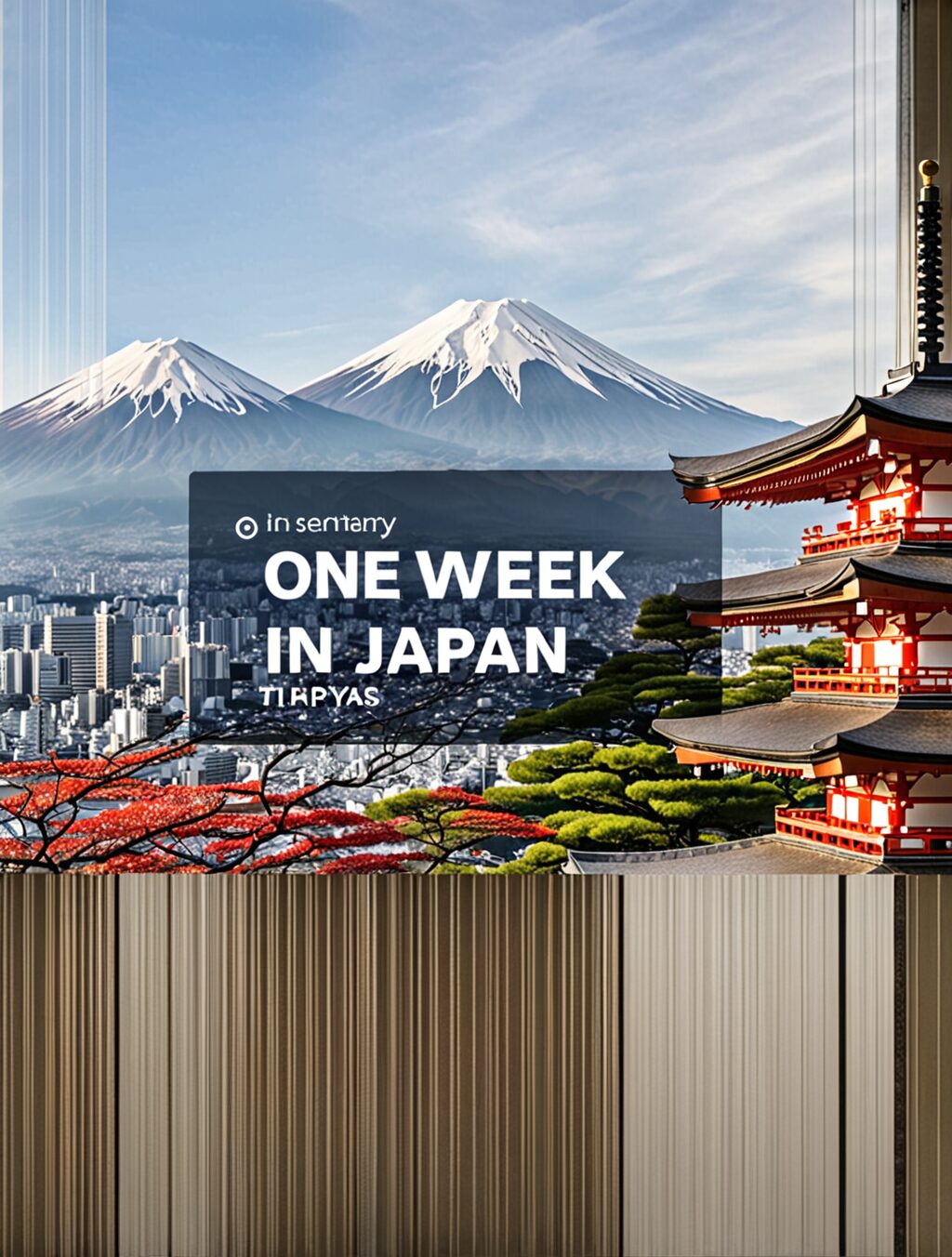 one week in japan itinerary