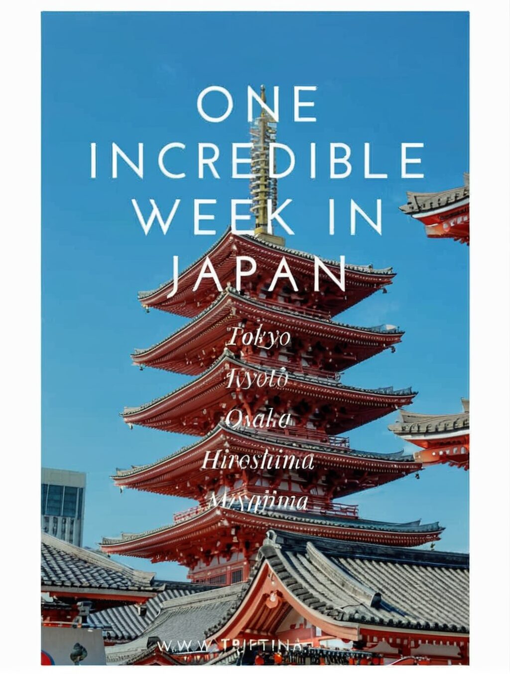 one week itinerary japan