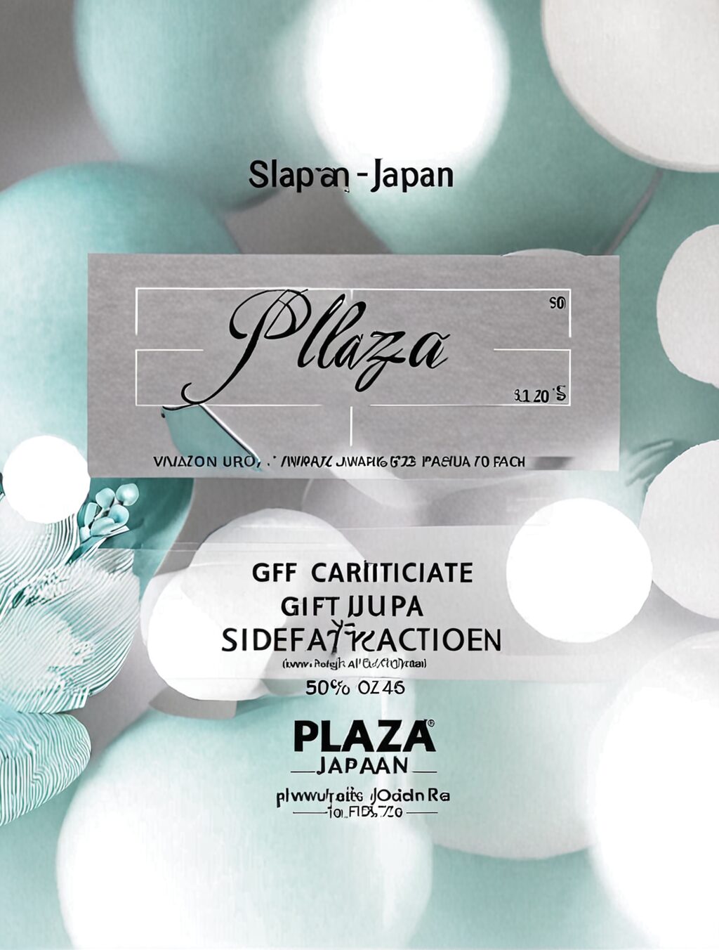 plaza japan gift certificate
