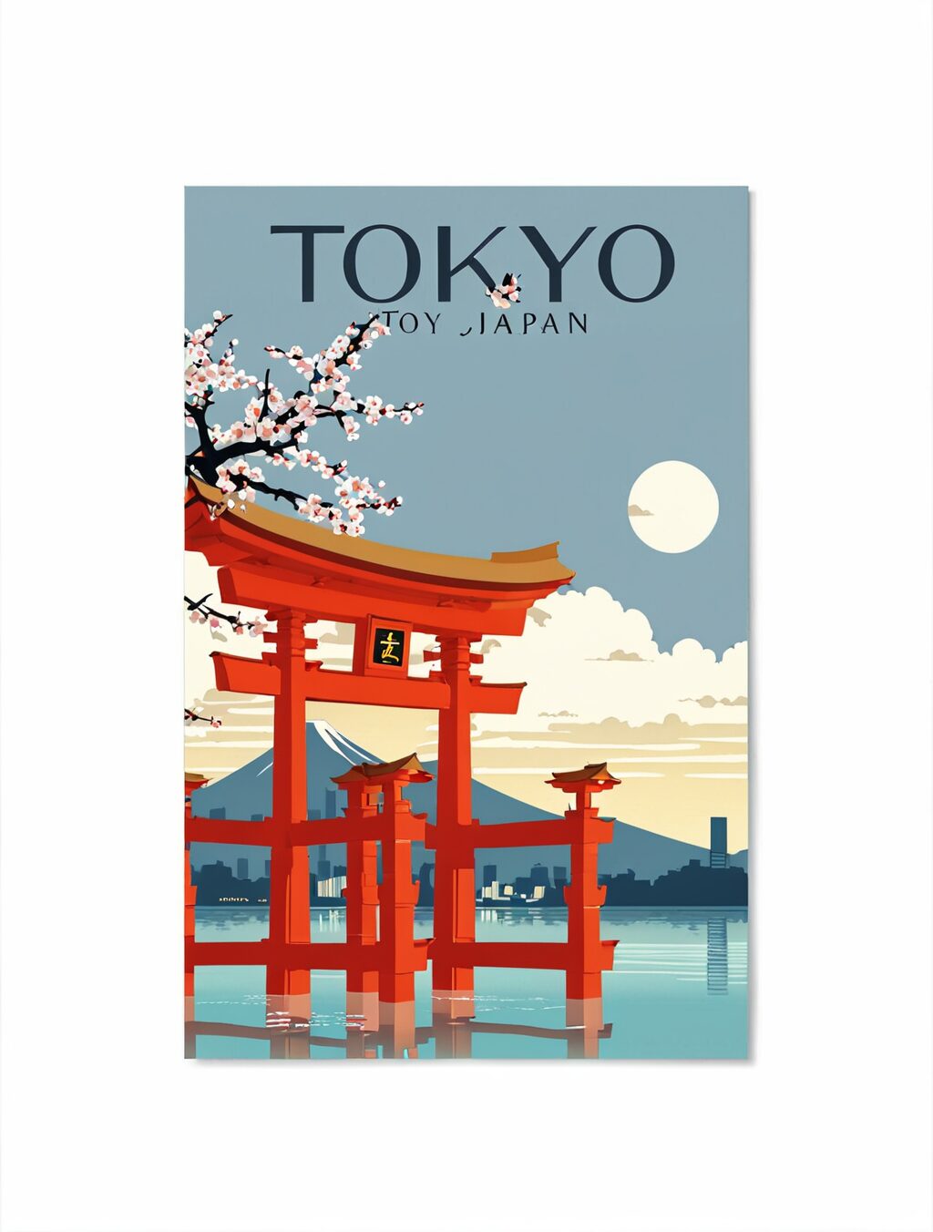 tokyo japan travel poster