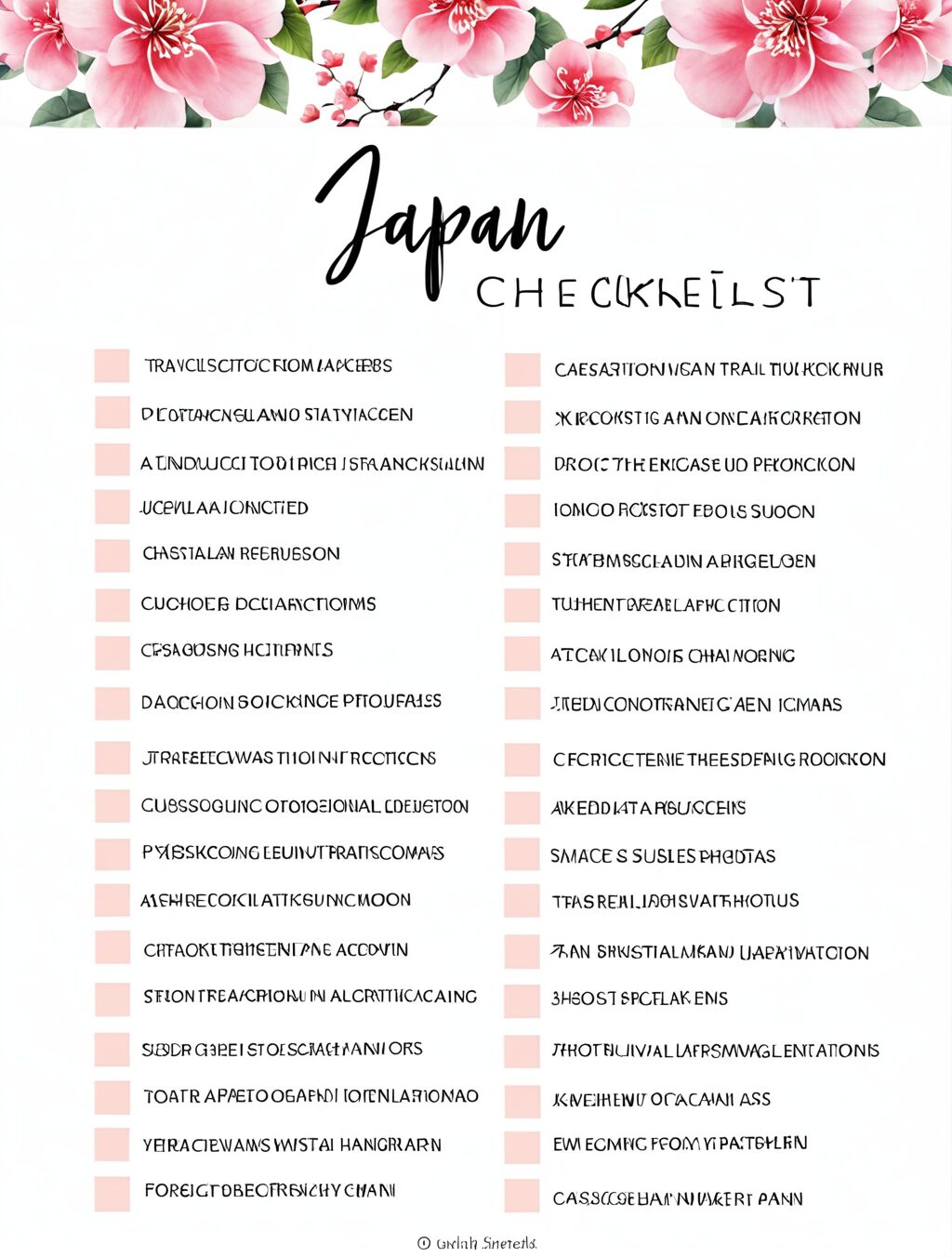 travel japan checklist 2023