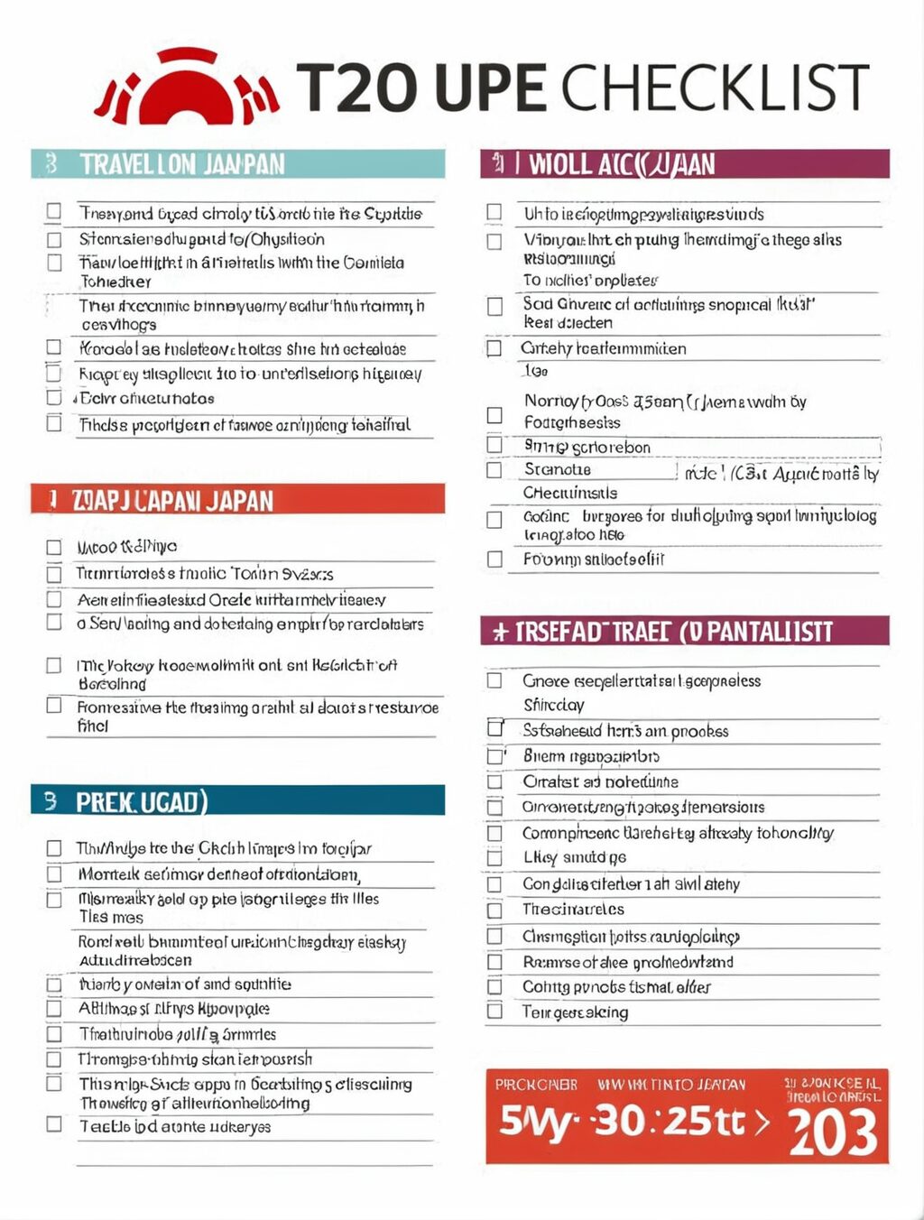 travel japan checklist 2023