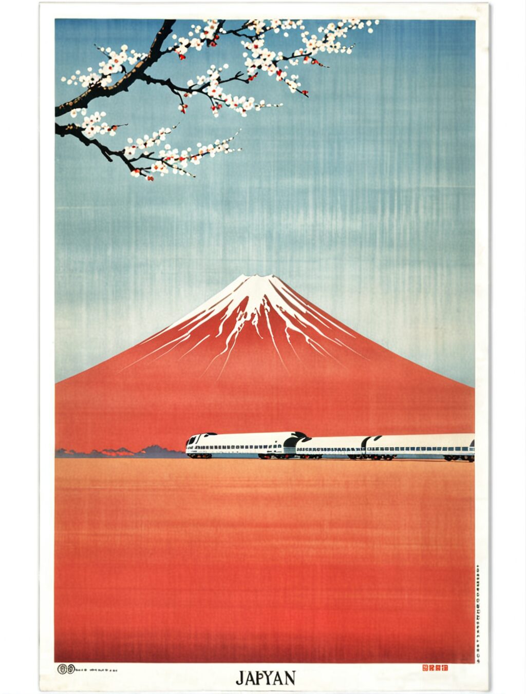 vintage japan travel poster