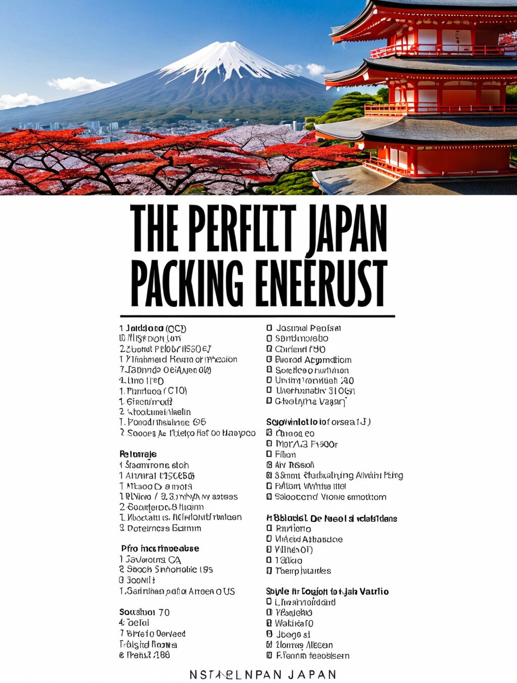 what do i need to take a trip to japan
