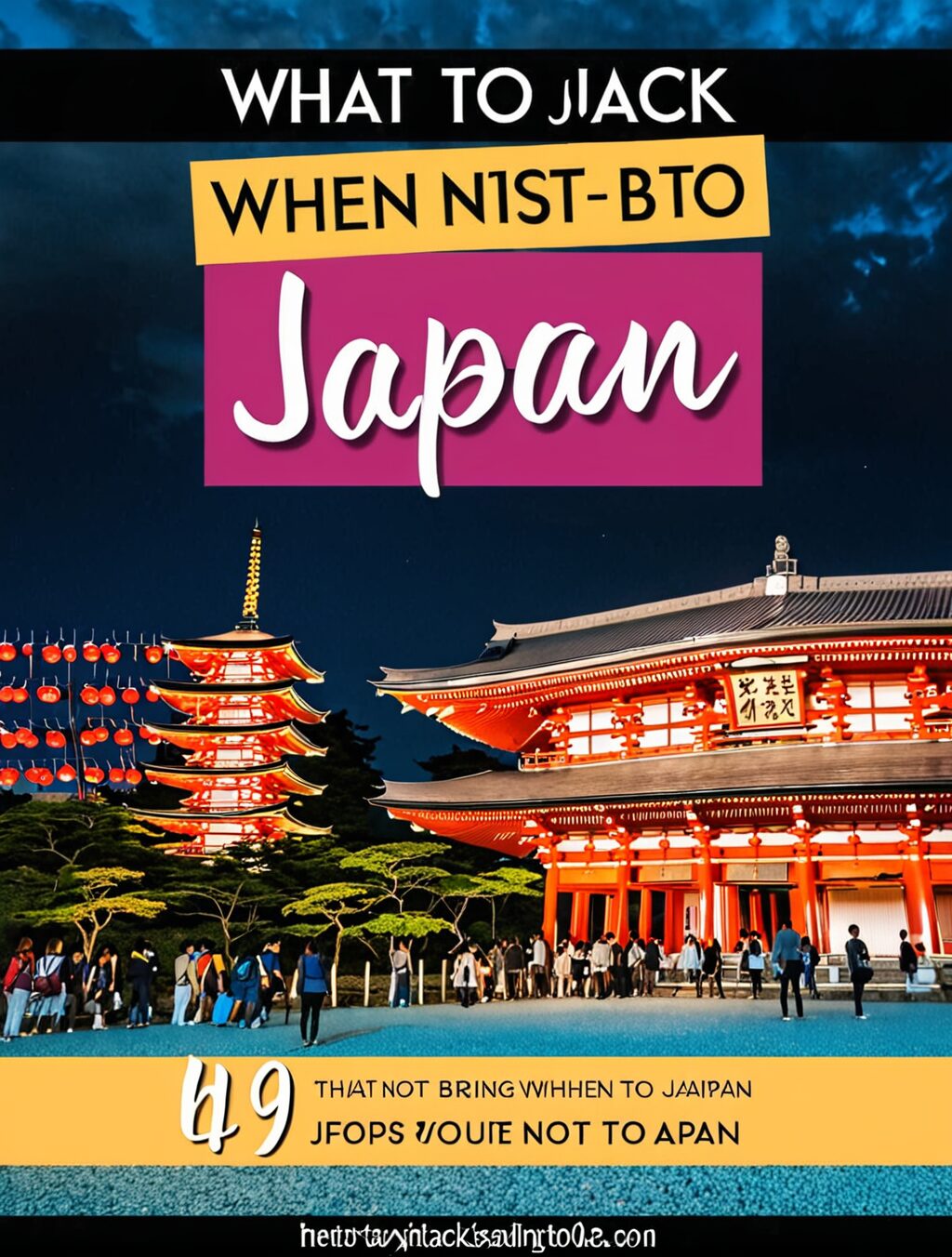 what not to bring when traveling to japan