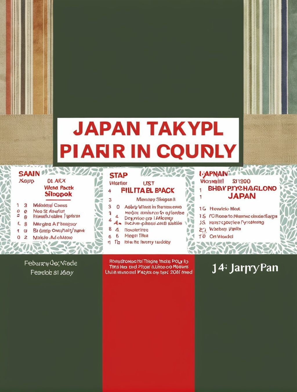 what to pack for a trip to japan in february