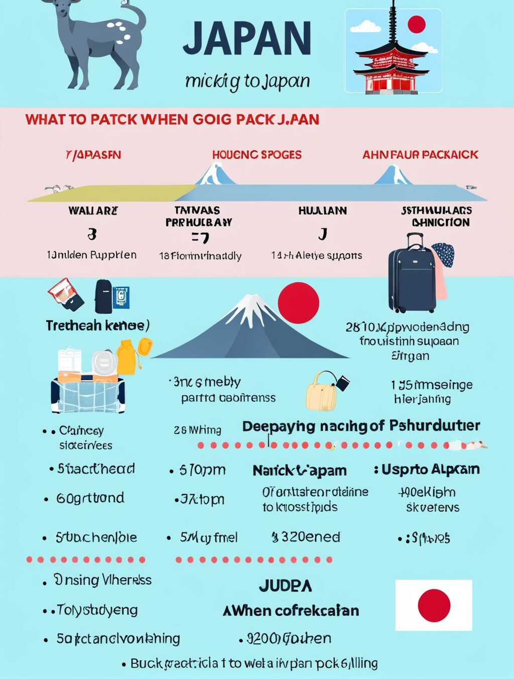 what to pack when going to japan