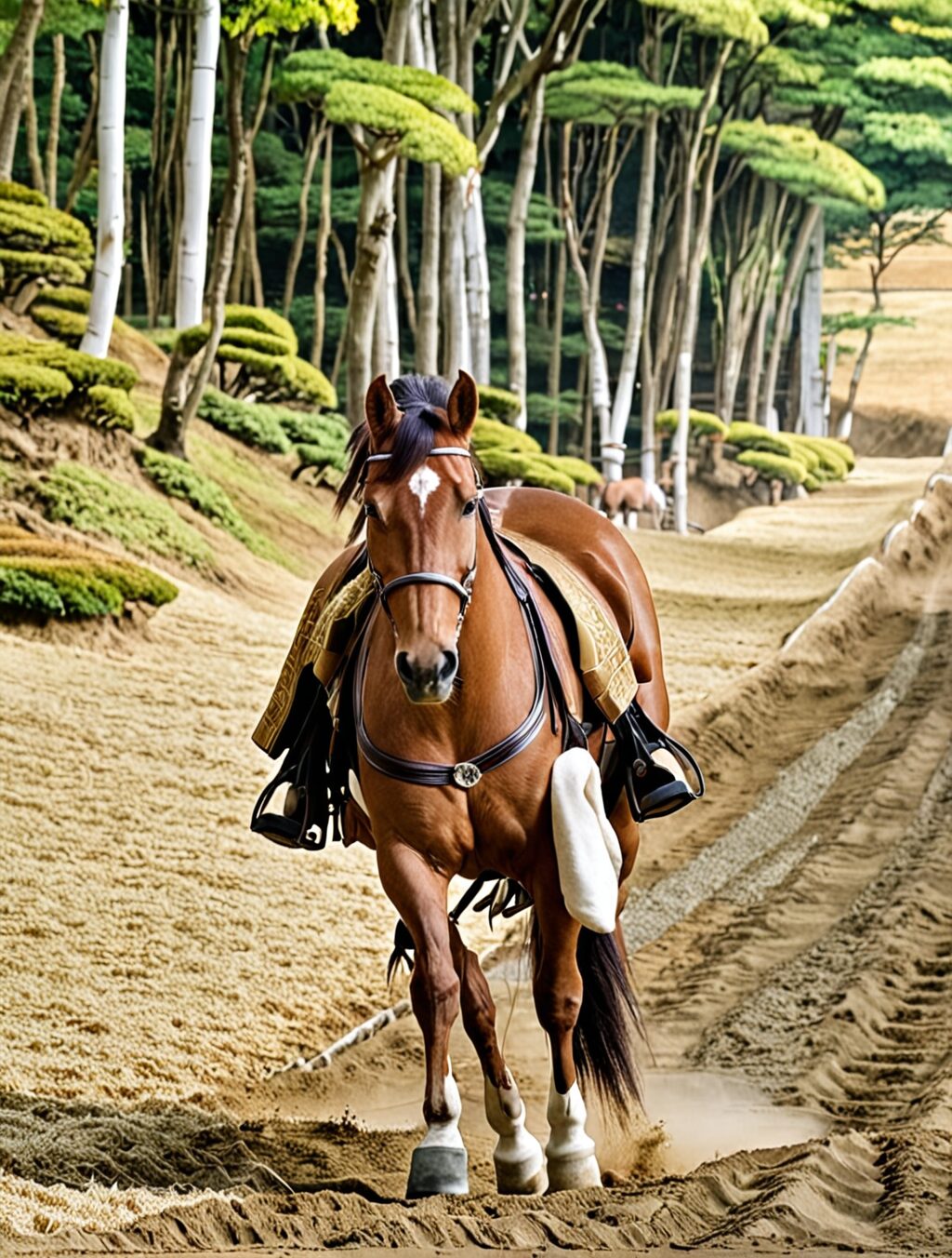 when did japanese get horses