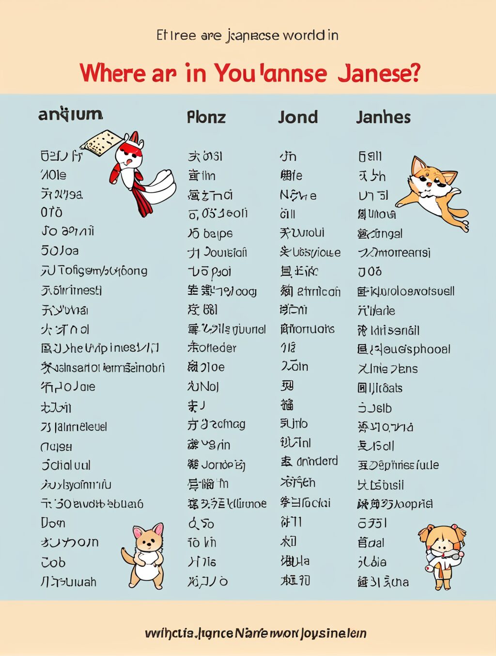where are you in japanese word