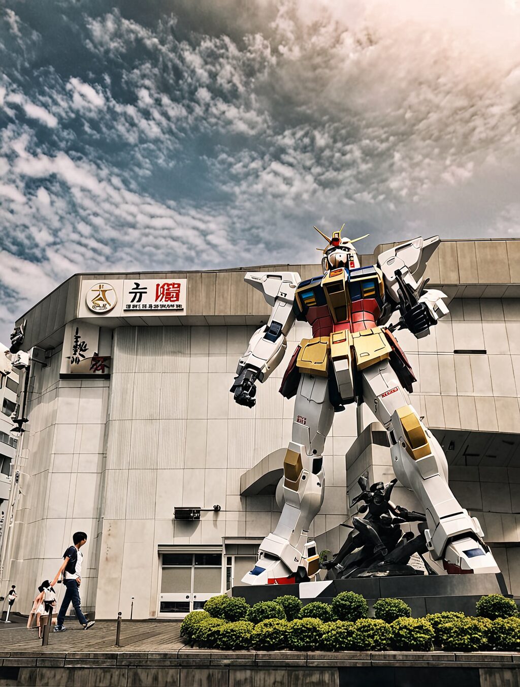 where is the gundam statue in japan