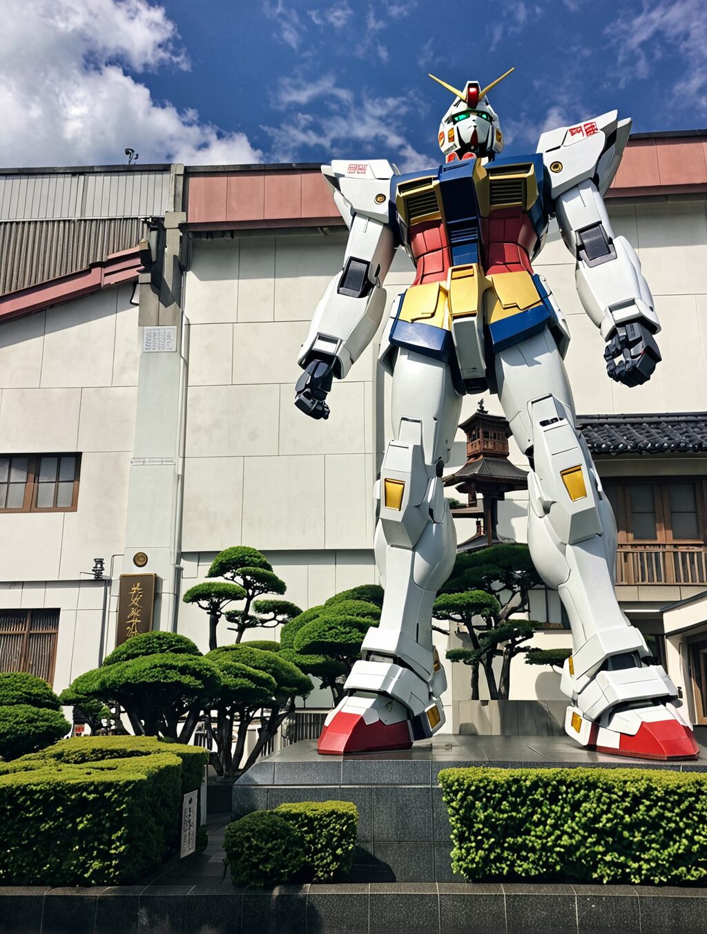 where is the gundam statue in japan