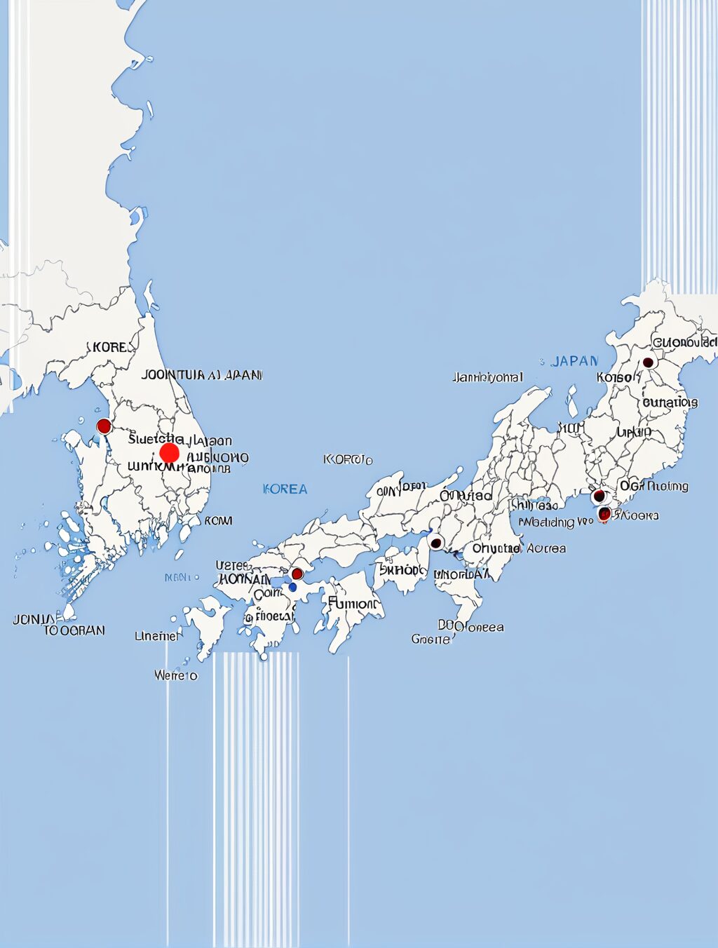 where to go japan or korea