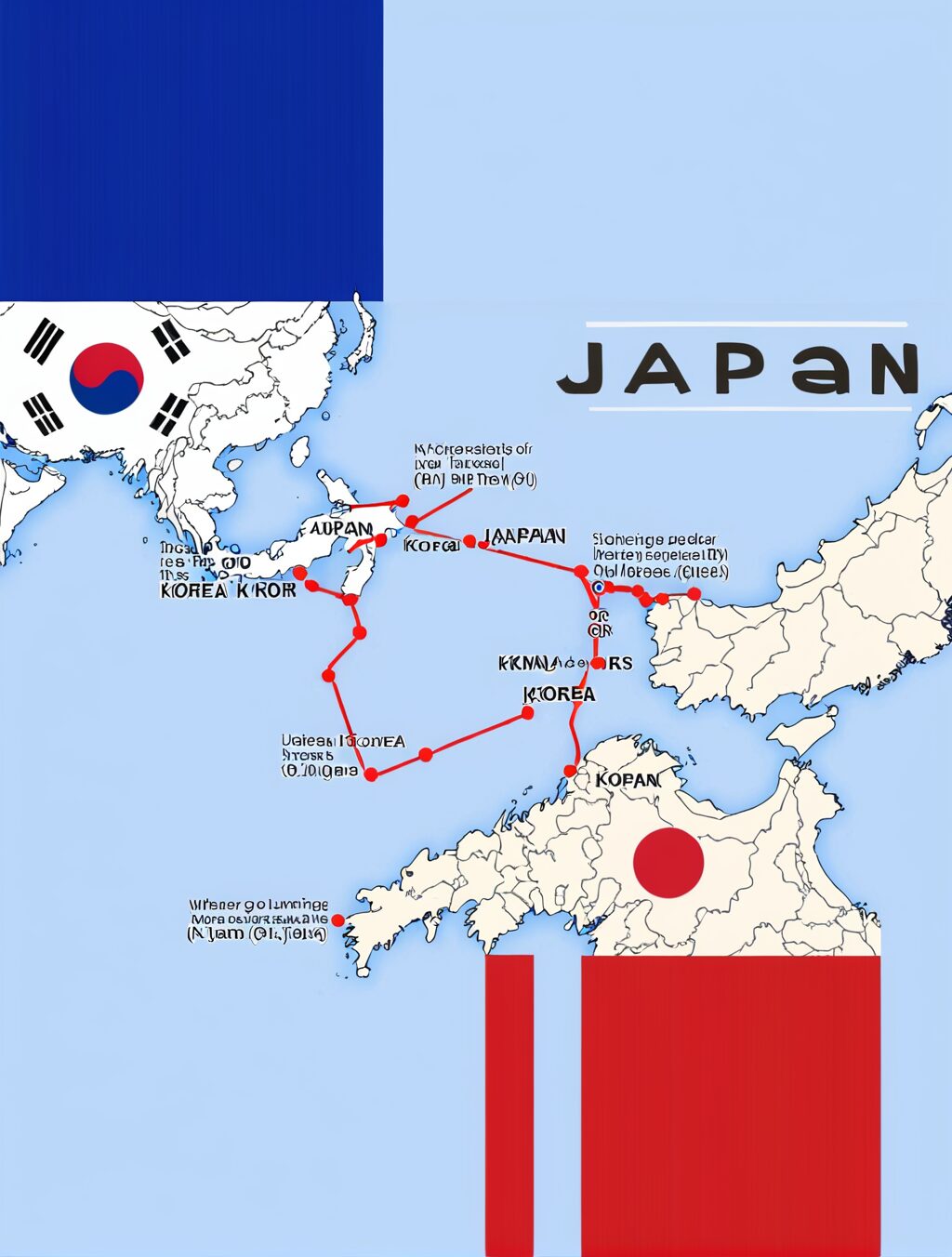 where to go japan or korea