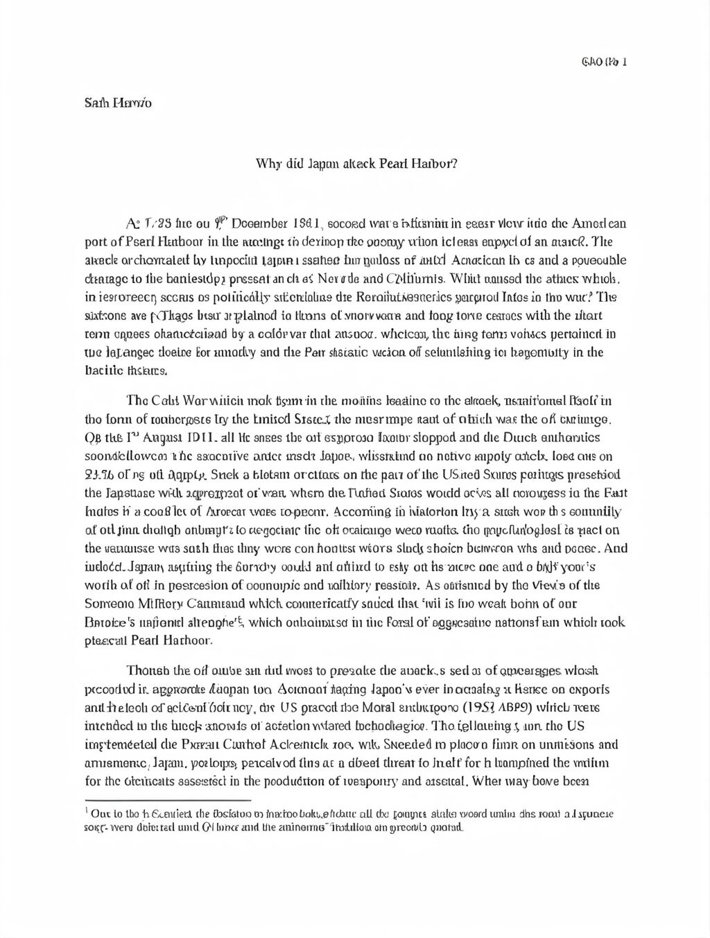 why did japan attack pearl harbor dbq pdf