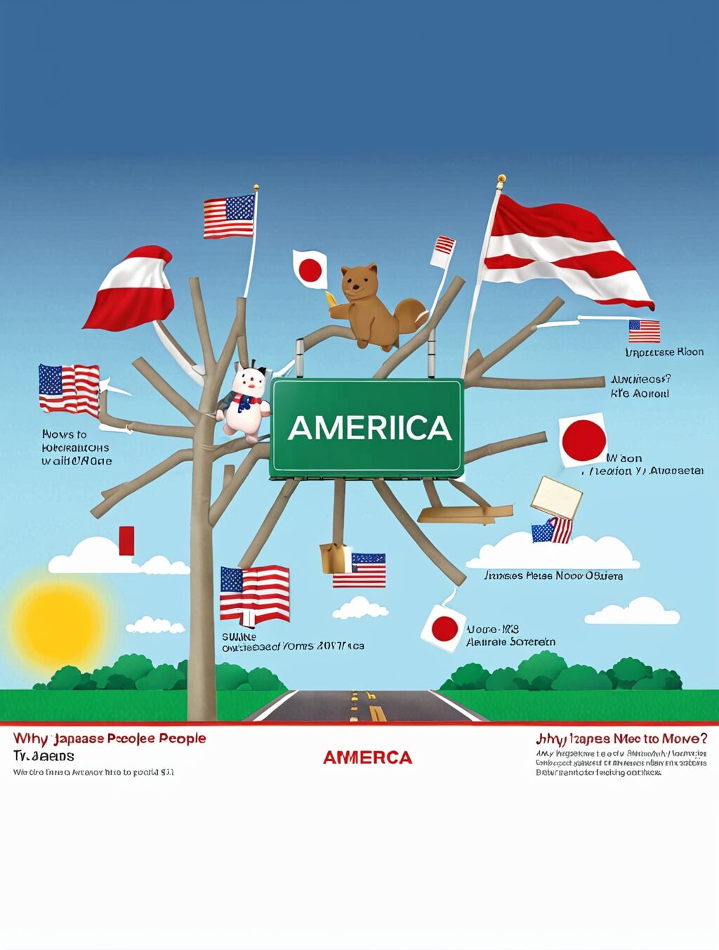 why do japanese people move to america
