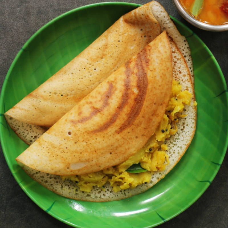 Recipe Of Masala Dosa With Coconut Chutney And Sambar | Rasoi Rani